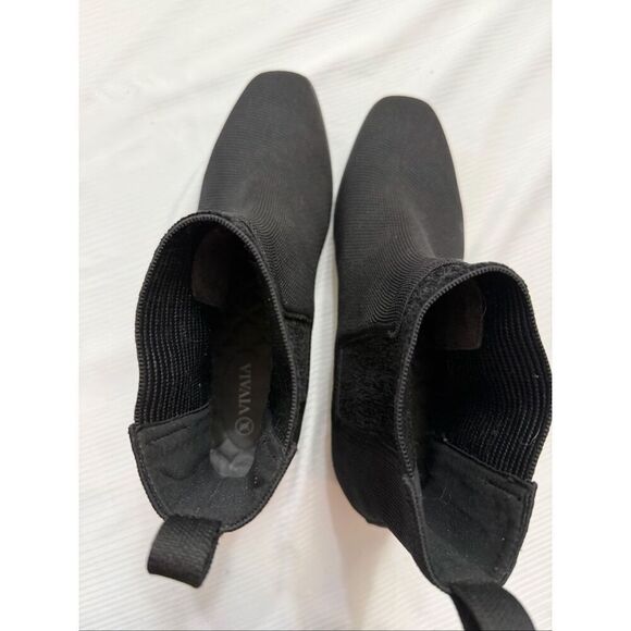 Vivaia Riley Pro Boots Black Knit Comfort Square Chelsea Bootie Sz 41.5 US 10.5 - Picture 10 of 11
